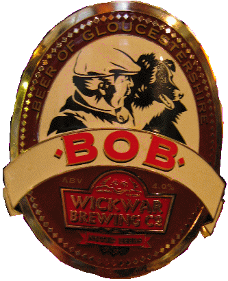 A poorly cut out BOB beer