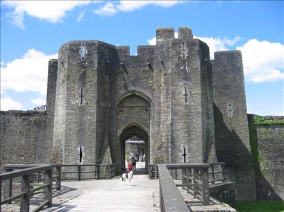 Caerphilly Castle gate