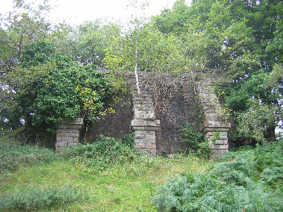 One of the viaduct footings